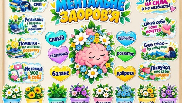 Ментальне здоров’я — це турбота про себе щодня!